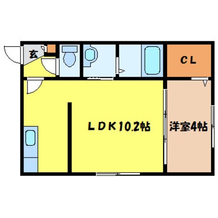 中島公園駅 徒歩12分 1階の物件間取画像